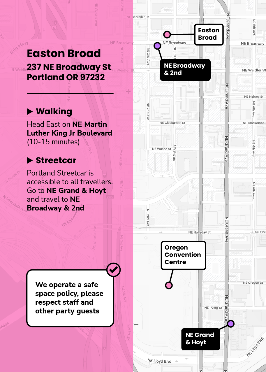 AHEAD party invite map
